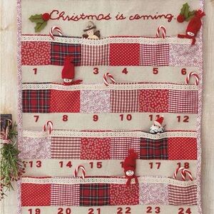 Quilted Christmas Advent Calendar Cottagecore Christmas Vintage Christmas Style